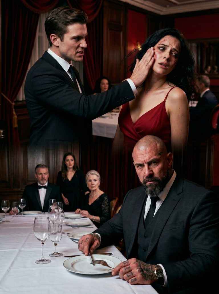 Her Husband Humiliated Her With a Slap in Public — Then the Mafia Boss Looked Up and Said, “I Dare You to Touch Her Again.”