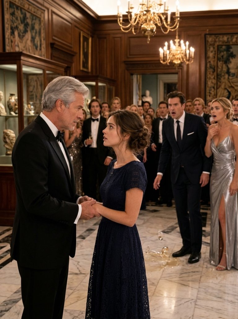 My Millionaire Husband Mocked My Cheap Dress and Banished Me to the Back—Then His Billionaire Boss Saw Me and Went Deathly Pale… “I Buried You 30 Years Ago.”