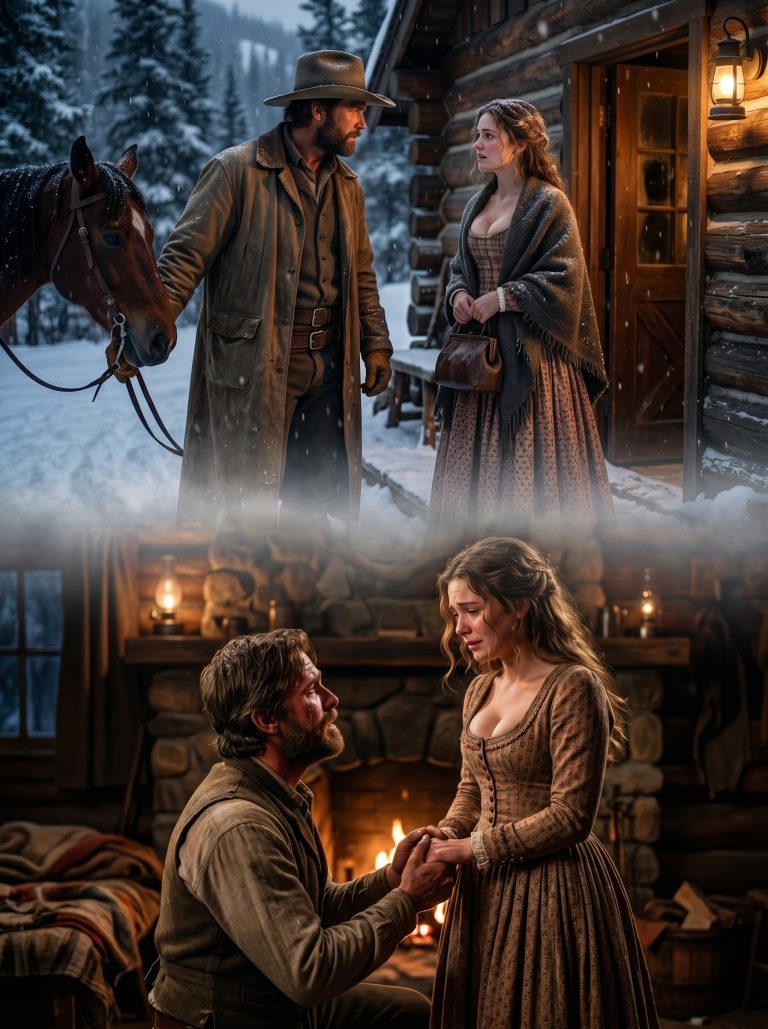 “Just Stay the Night,” He Said as the Snow Closed In—Months Later, He Was Asking Her to Never Leave His Side