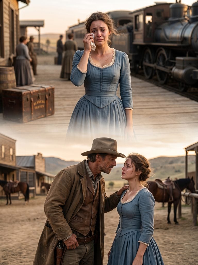 She Stepped Off the Train as a “Mail-Order Bride”… Then Broke Down When the Cowboy Said One Unexpected Line