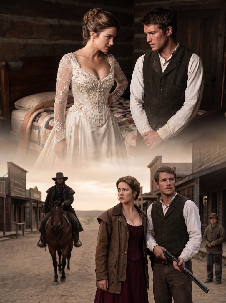 “Do you even know how to touch a woman?” she taunted her shy virgin husband on their first night together—until a blood-stained secret from her past rode into town, turning their forced marriage into a dangerous game of survival where love might be the only thing keeping them alive.