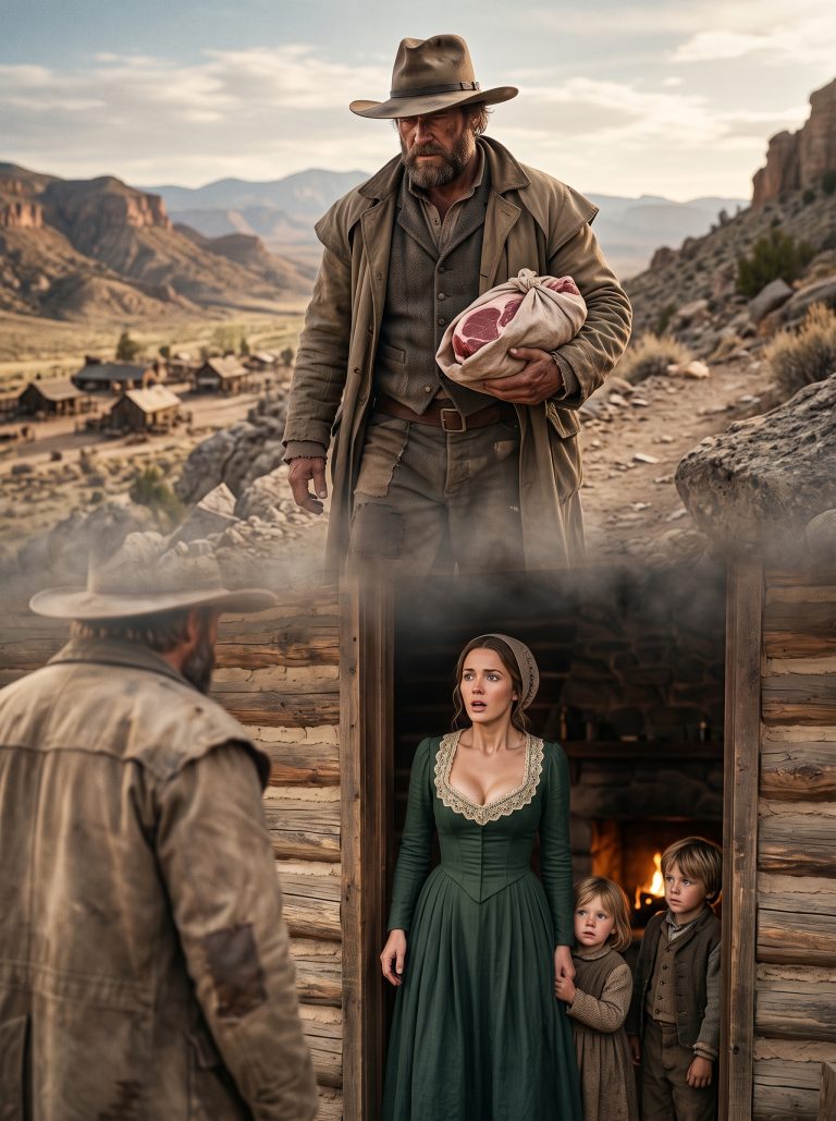He Only Came to Bring Meat to a Lonely Woman’s Cabin Was Routine… But Two Words From Her Changed Everything He Believed