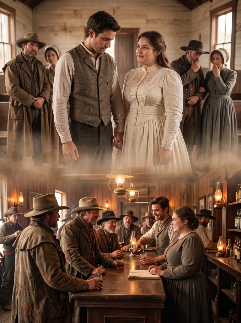 They Mocked Him for Marrying the “Big Bride”—Until She Turned His Dead Saloon Into the Richest Spot in Town