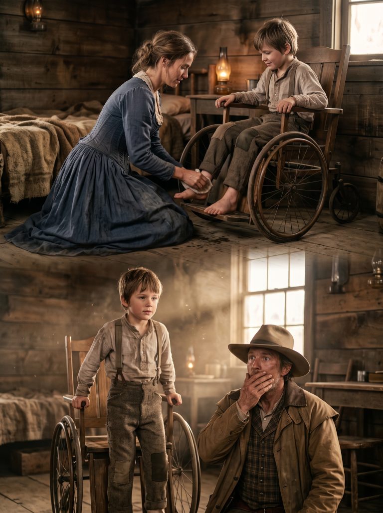 “After She Whispered ‘Let Me Wash His Foot,’ The Paralyzed Boy Did Something His Father Never Dared To Hope For…”
