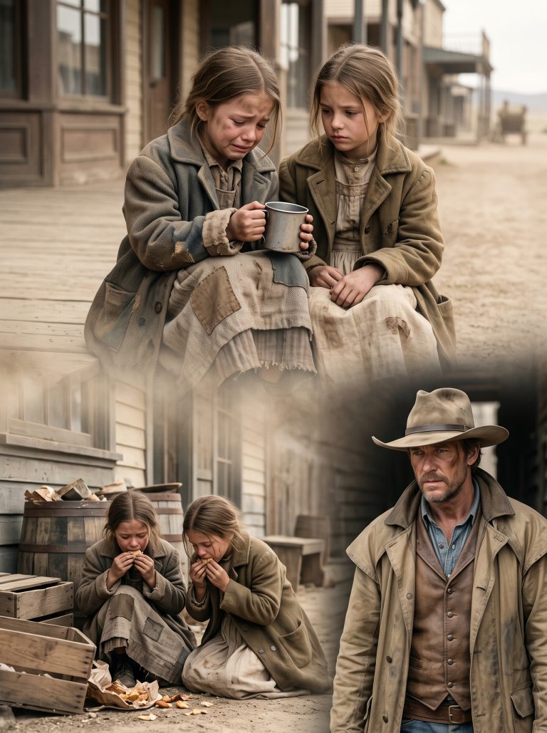 “Each morning the twin girls arrived starving… until a lone cowboy followed them home and found a truth no one dared to see.”