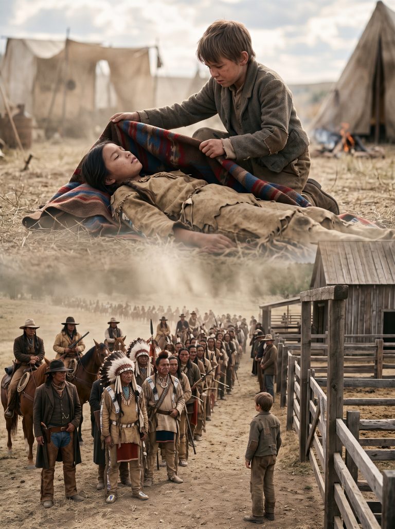 A Young Boy Gave His Only Blanket to a Dying Indian Girl… The Next Morning, 700 Warriors Surrounded His Barn