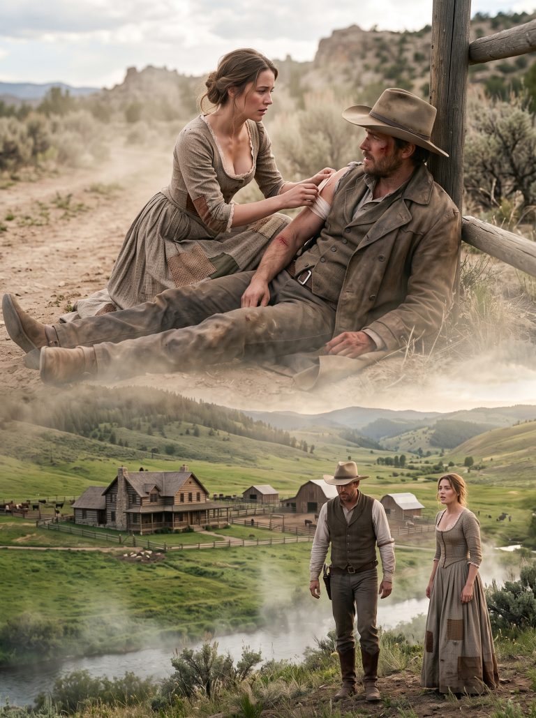 A forgotten bride took in a half-dead cowboy no one wanted — not knowing he owned every mile of land she had ever dreamed of surviving on.