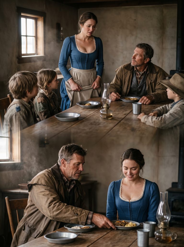 “Should I Eat in the Kitchen?” she whispered. The lonely rancher pulled out the chair beside him, never knowing that choice would save his land and lead him to love.