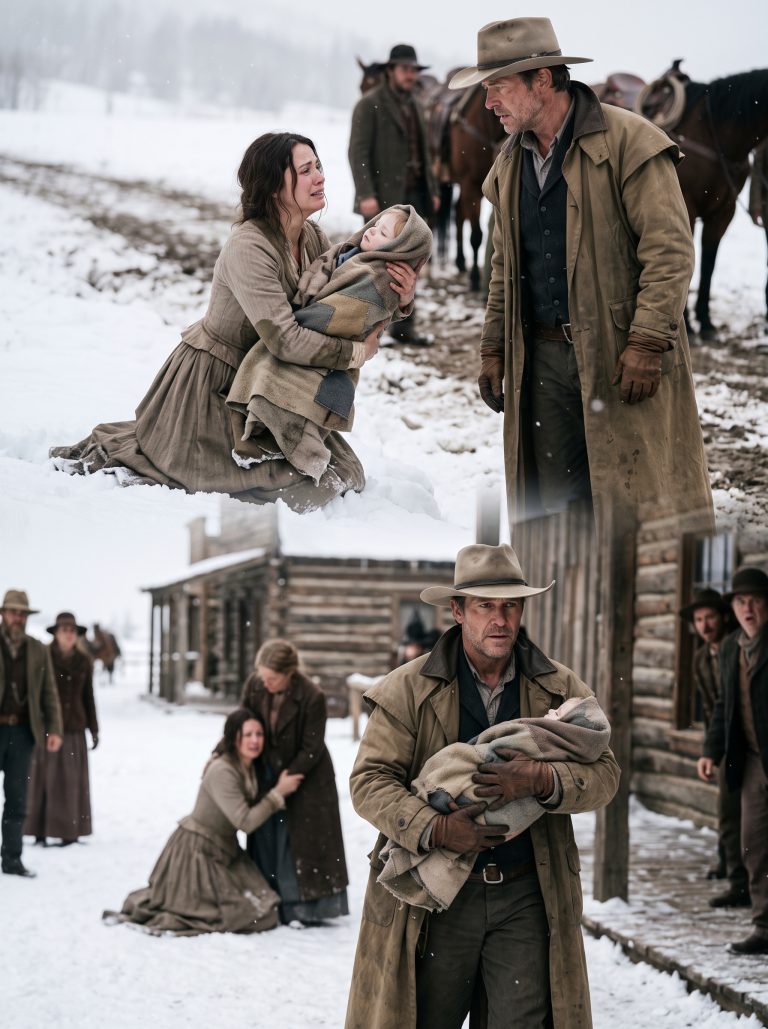 “Take My Baby… Let Her Live.” She Cried—The Rancher’s Next Move Shocked the Whole Town