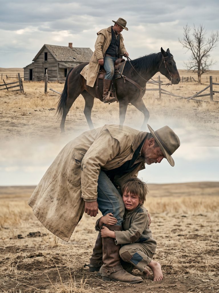 “Please, Sir… Don’t Leave.” The Boy Clung to the Cowboy’s Leg — The Cowboy Refused to Walk Away