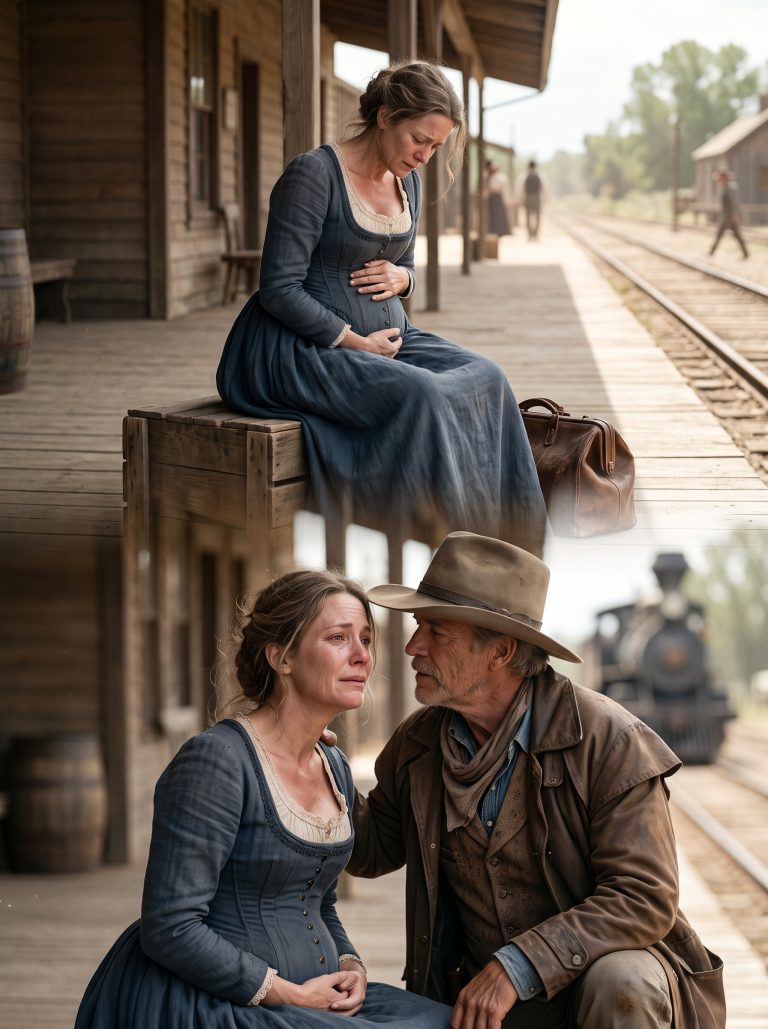 Too Old and Pregnant, She Was Left on the Platform, Until a Stranger Whispered, ‘You’re Mine Now’