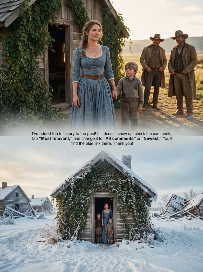 They laughed at the widow’s cabin covered in wild ivy—until the -50°F blizzard hit and the entire town realized she had been hiding something no one understood.